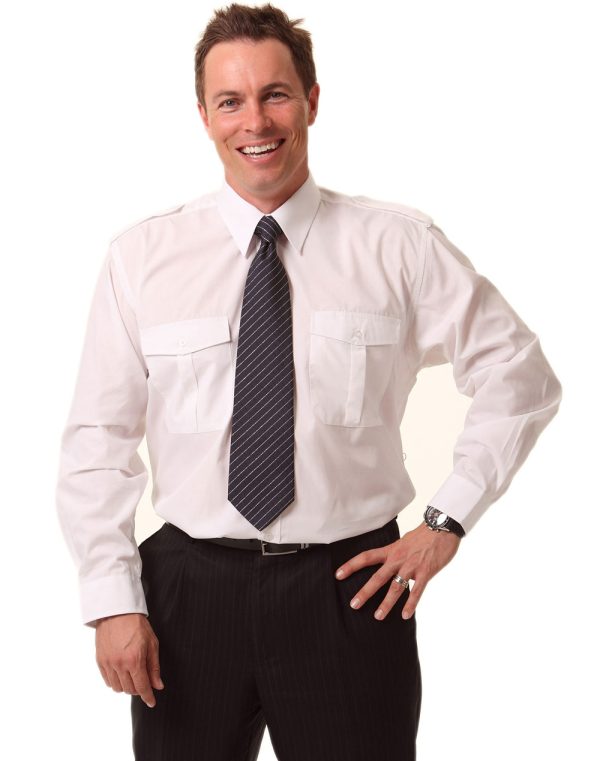 Man's Epaulette shirt,long sleeve.
