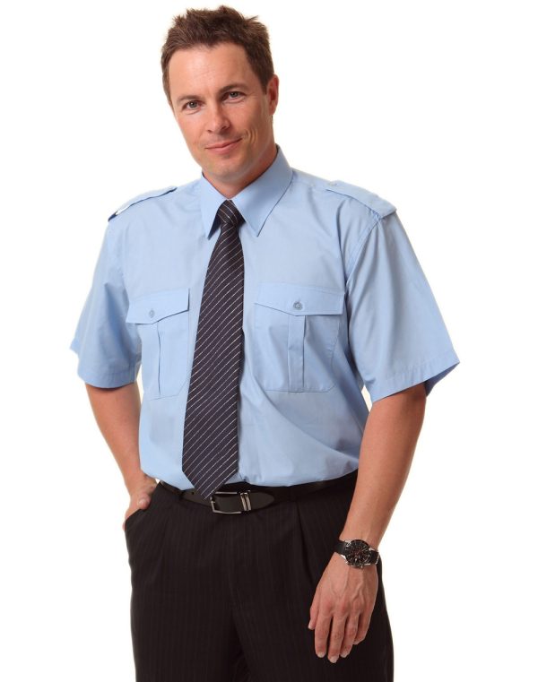 Man's Epaulette shirt ,short sleeve.
