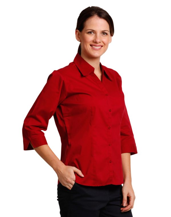 Ladies' 3/4 sleeve teflon shirt - Image 2