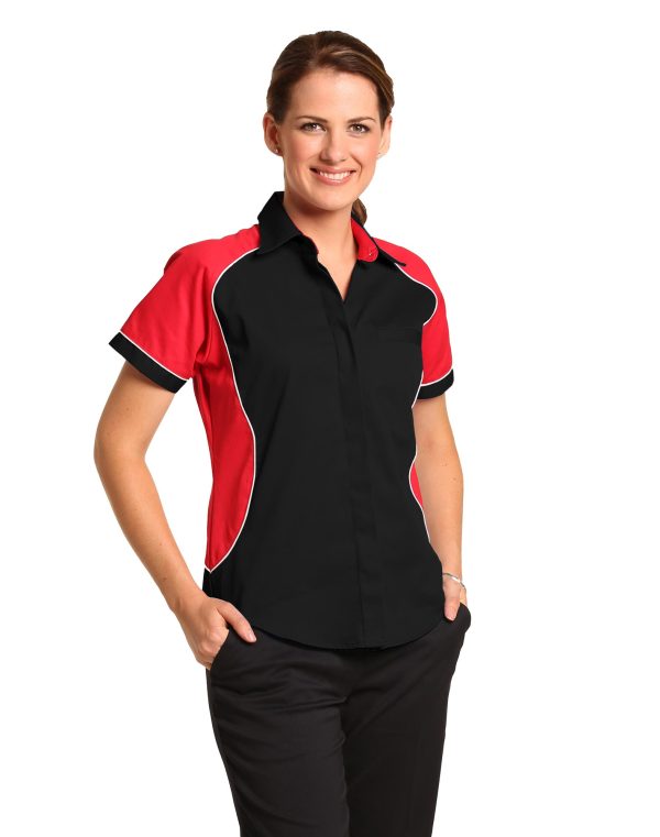 Ladies' Contrast Shirt - Image 2