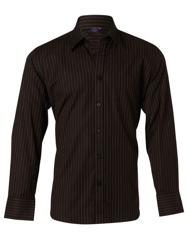 Mens L/S Stripe Shirt - Image 3