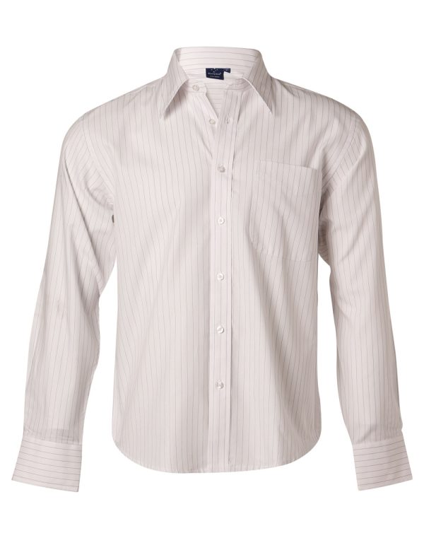 Mens L/S Stripe Shirt - Image 5