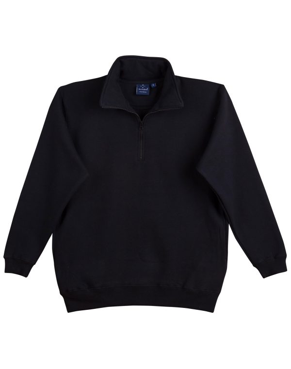 1/2 zip collar fleecy sweat - Image 3