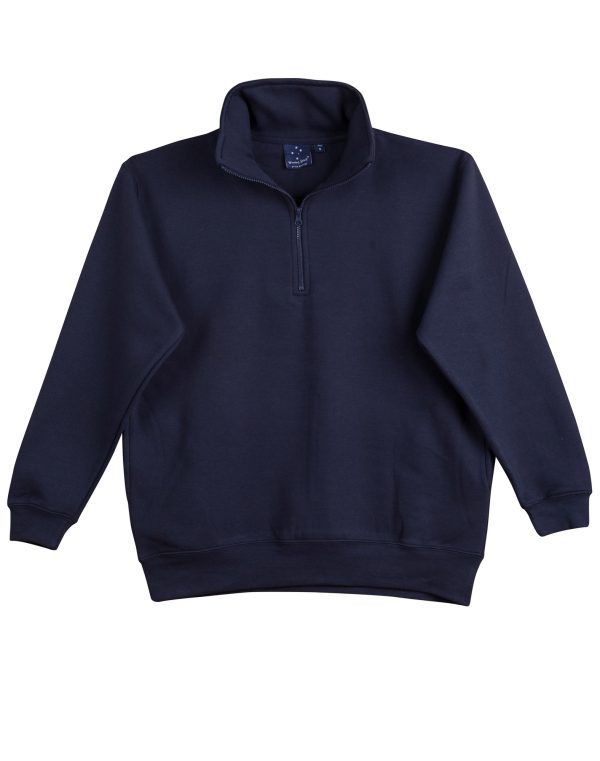 1/2 zip collar fleecy sweat - Image 4