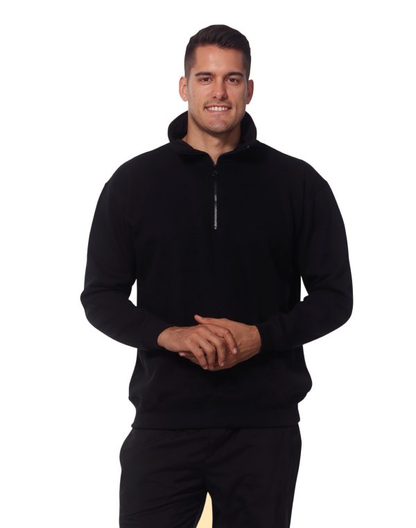 1/2 zip collar fleecy sweat - Image 2