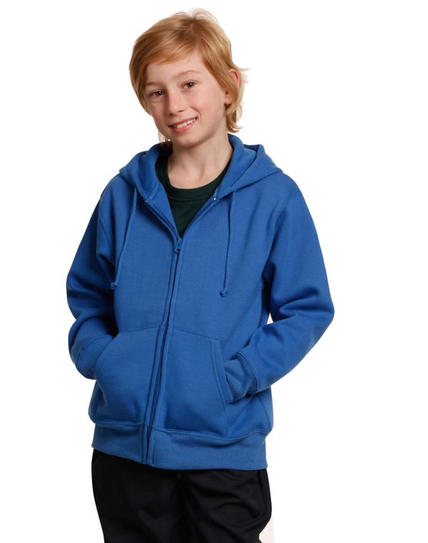Kid's full-zip fleecy hoodie