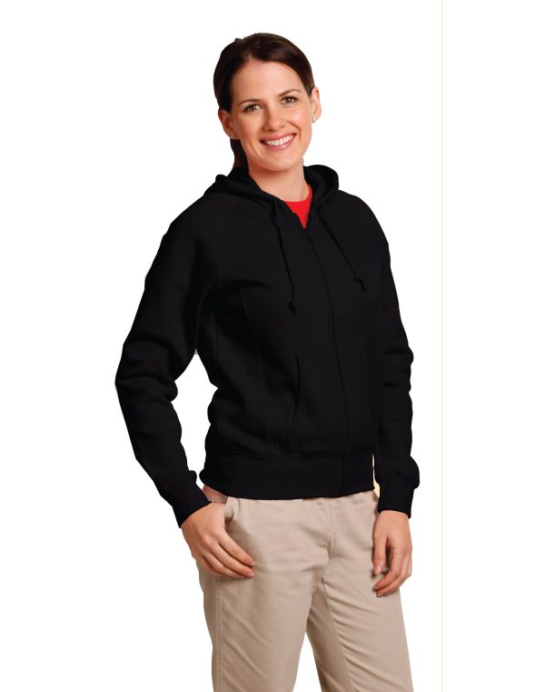 Ladies' full-zip fleecy hoodie - Image 2