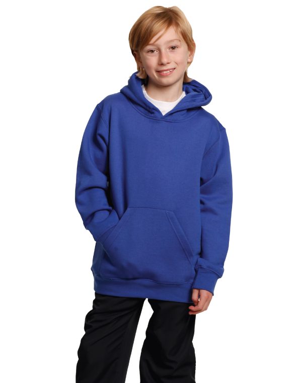 Kids' Close Front  Contrast Fleecy Hoodie - Image 2