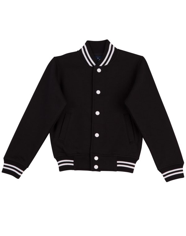 Kid's Fleece Varsity Jacket - Image 3