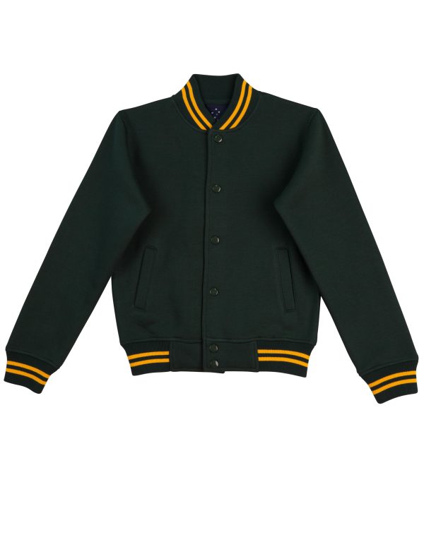 Kid's Fleece Varsity Jacket - Image 4
