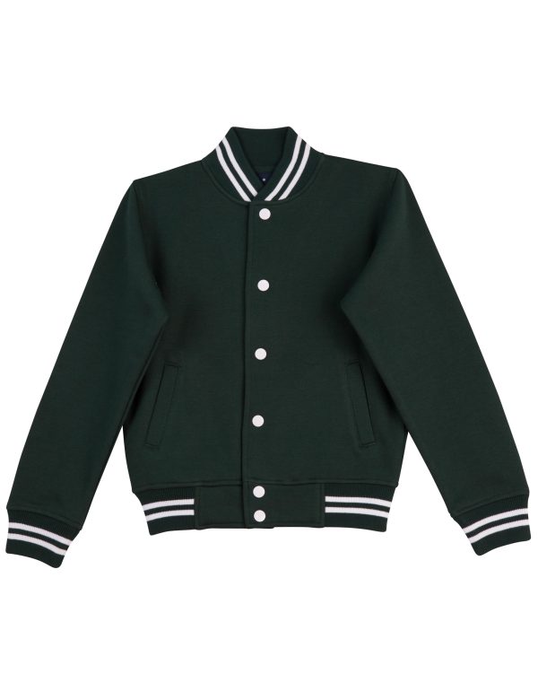 Kid's Fleece Varsity Jacket - Image 5