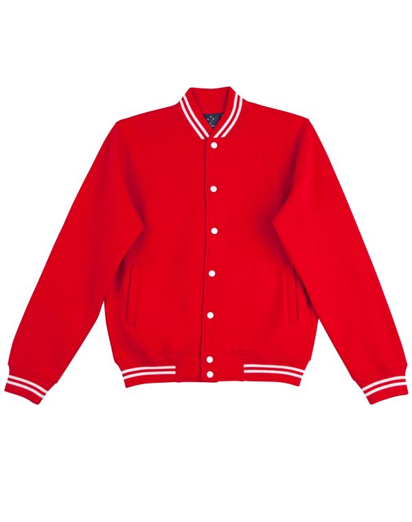 Kid's Fleece Varsity Jacket - Image 8