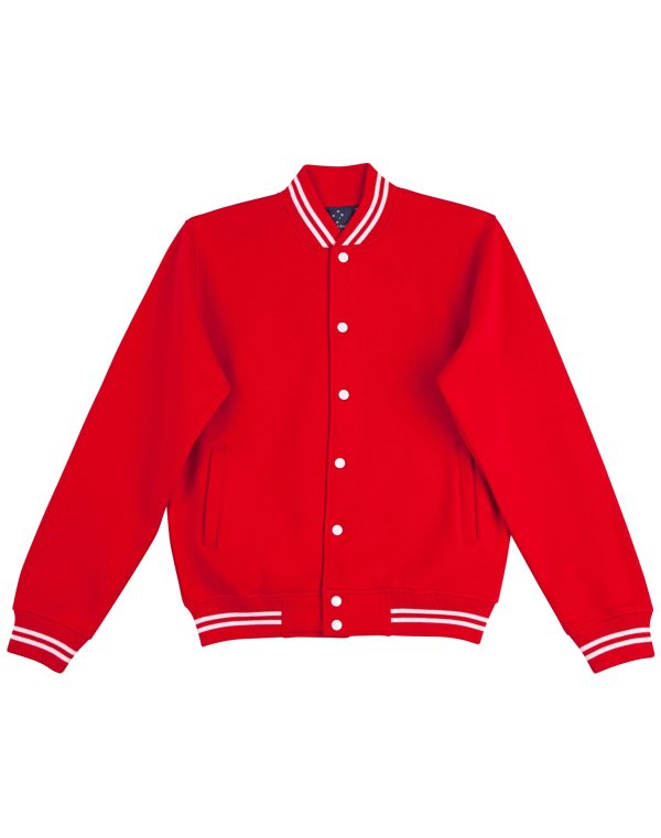 Adult's Fleece Varsity Jacket - Image 8