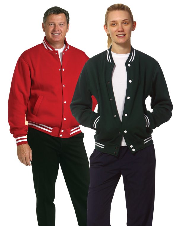 Adult's Fleece Varsity Jacket - Image 2