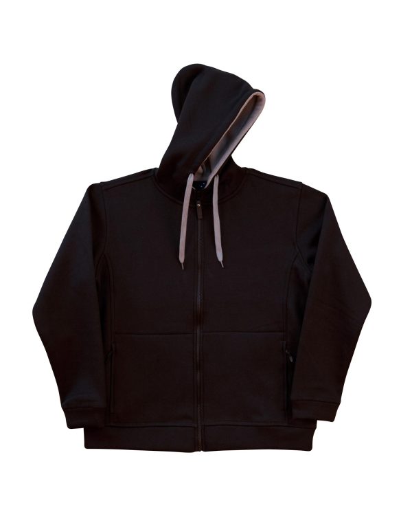 Men's Full Zip Contrast Fleece Hoodie - Image 4