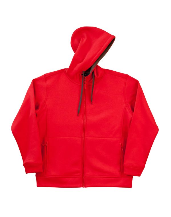 Men's Full Zip Contrast Fleece Hoodie - Image 7