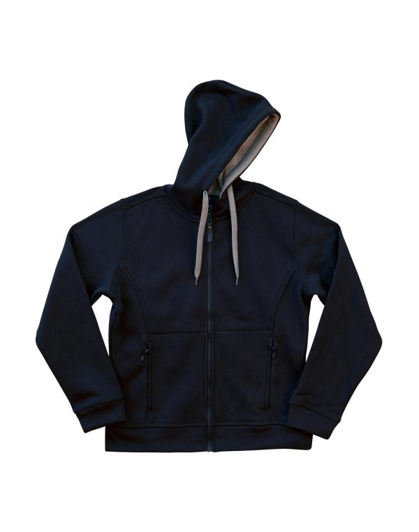 Ladies' Full Zip Contrast Fleece Hoodie - Image 5