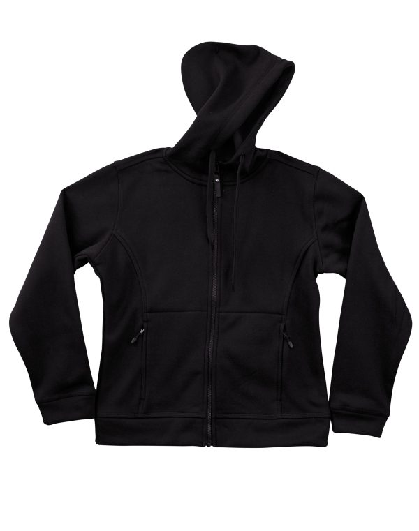 Ladies' Full Zip Contrast Fleece Hoodie - Image 6