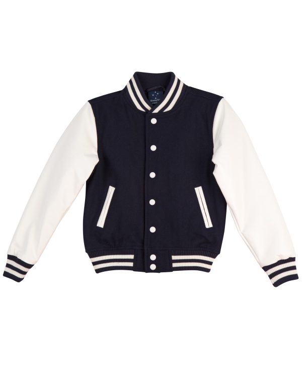 Kid's Wool Blend Varsity Jacket - Image 5