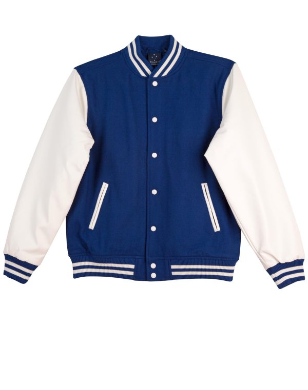 Kid's Wool Blend Varsity Jacket - Image 7