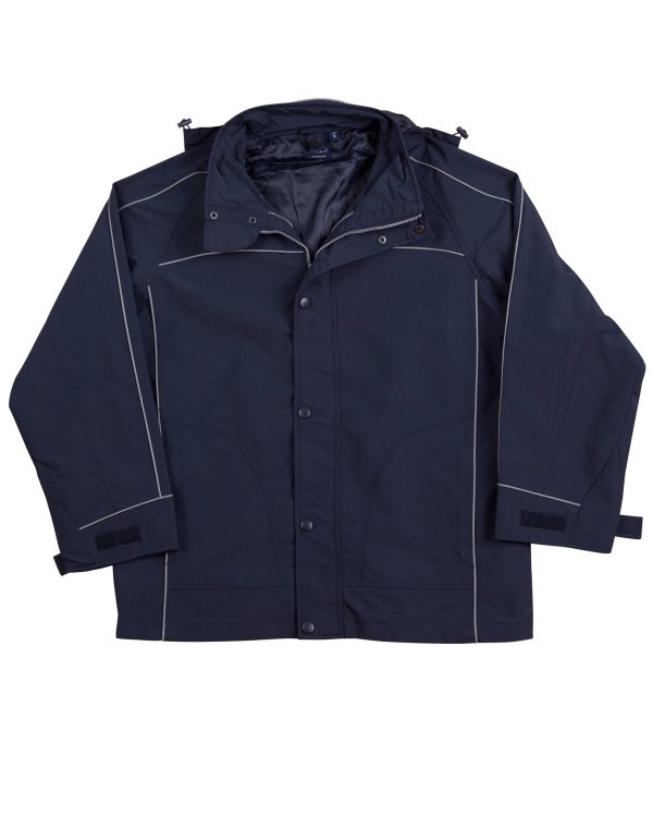 3 in 1 Jacket, silver relective piping - Image 5