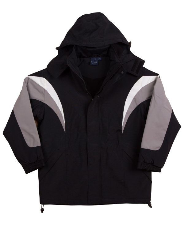 bathurst tri-color jacket with hood - Image 3