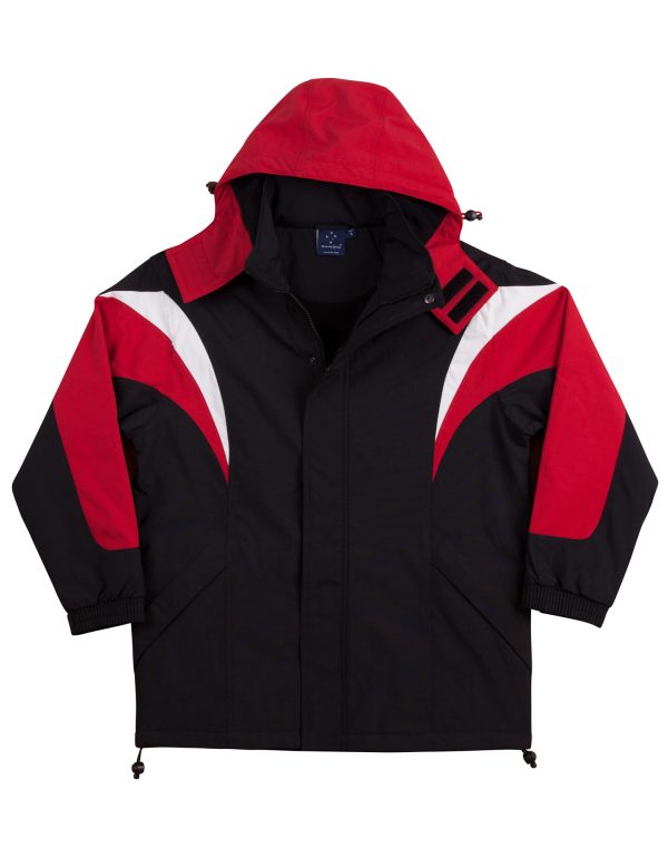 bathurst tri-color jacket with hood - Image 4