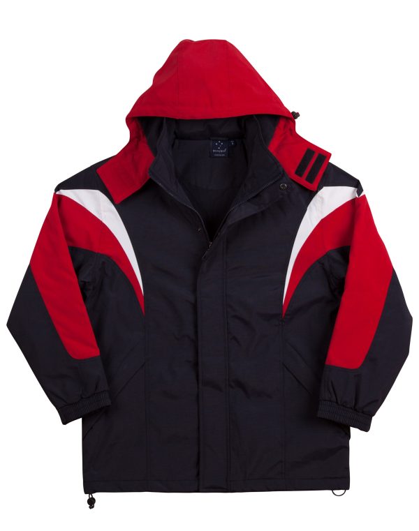 bathurst tri-color jacket with hood - Image 5