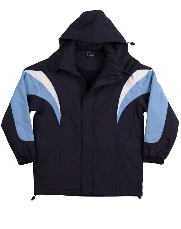 bathurst tri-color jacket with hood - Image 6