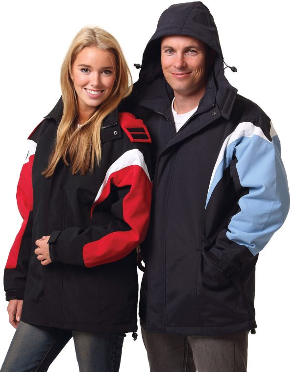 bathurst tri-color jacket with hood - Image 2