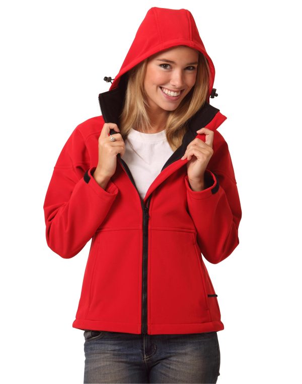 Ladies??? Softshell Full Zip Hoodie - Image 2