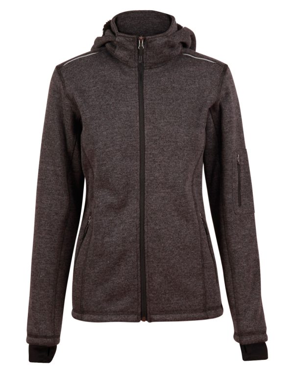 Ladies' Heather Bonded Fleece Jacket - Image 3