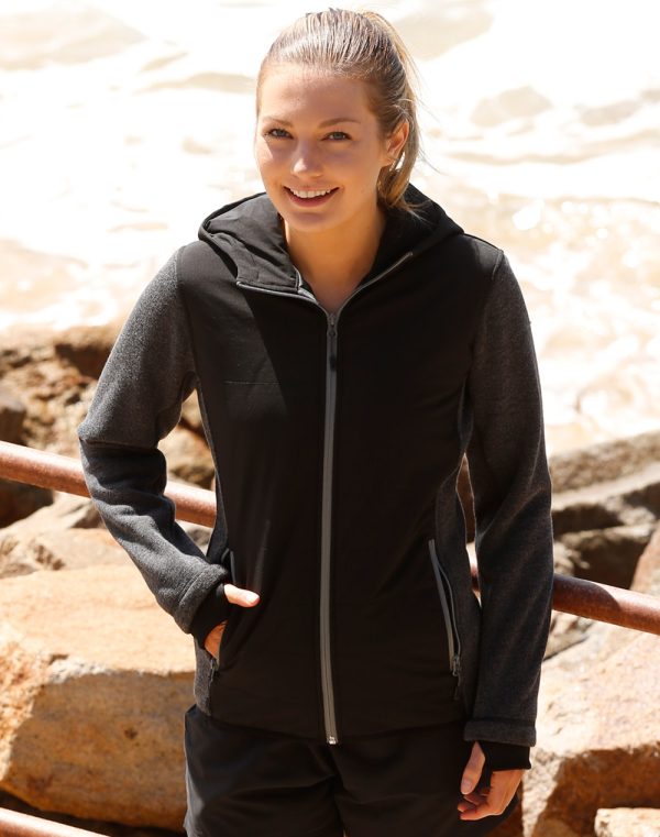 Ladies' Heather Sleeve/Quilted Body Jacket