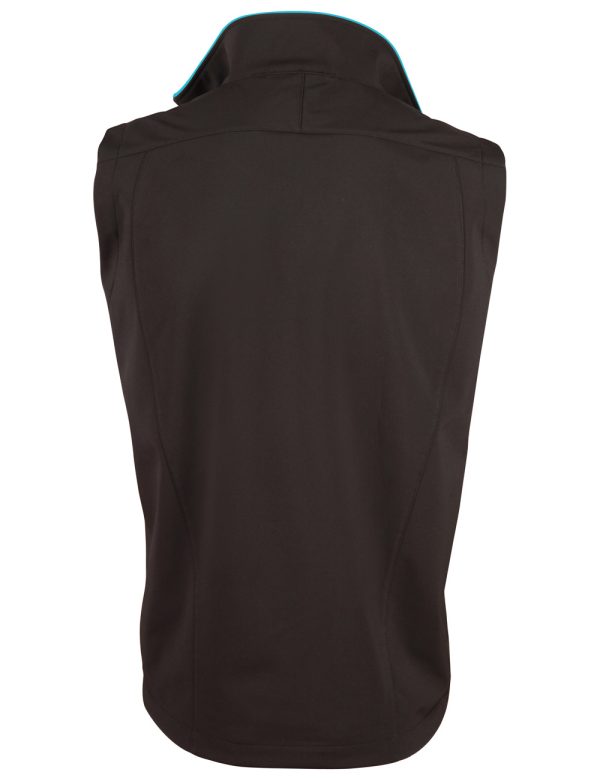 Ladies' Softshell Contrast Vest - Image 2