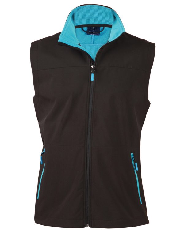Ladies' Softshell Contrast Vest - Image 3