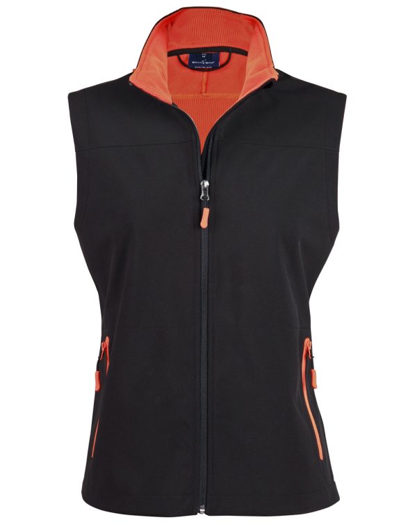 Ladies' Softshell Contrast Vest - Image 4