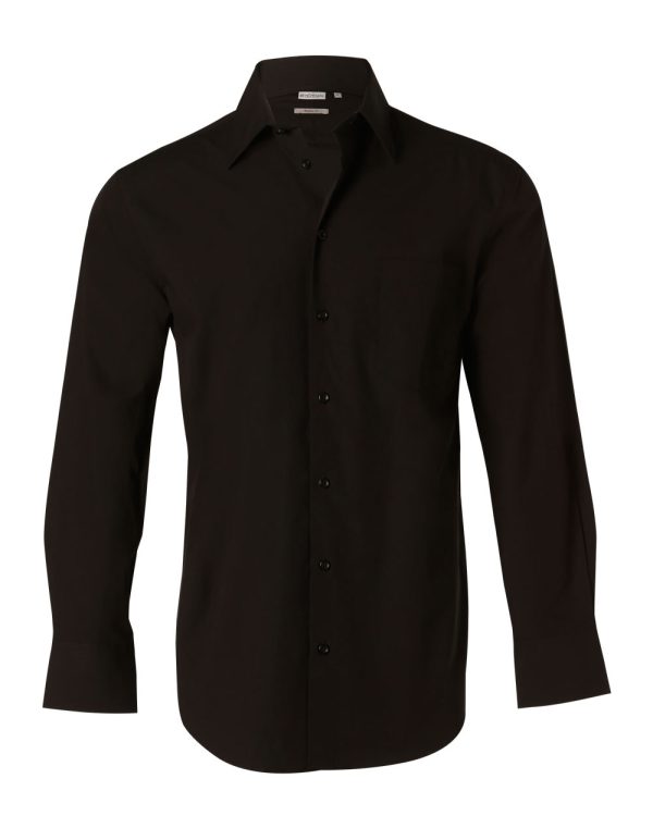 Men's Cotton/Poly Stretch L/S Shirt - Image 3