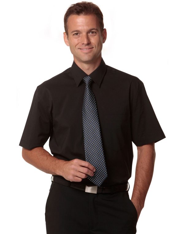 Men's Cotton/Poly Stretch S/S Shirt