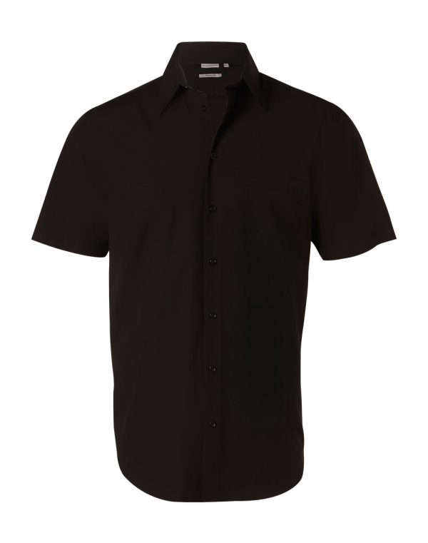 Men's Cotton/Poly Stretch S/S Shirt - Image 3
