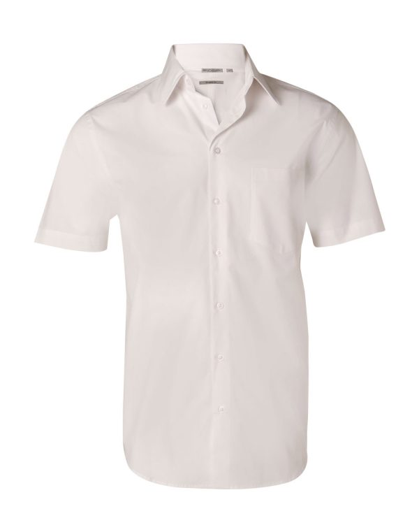 Men's Cotton/Poly Stretch S/S Shirt - Image 4