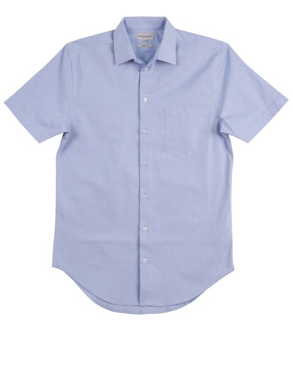 Men???s CVC Oxford S/S Shirt - Image 3