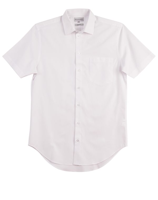 Men???s CVC Oxford S/S Shirt - Image 5