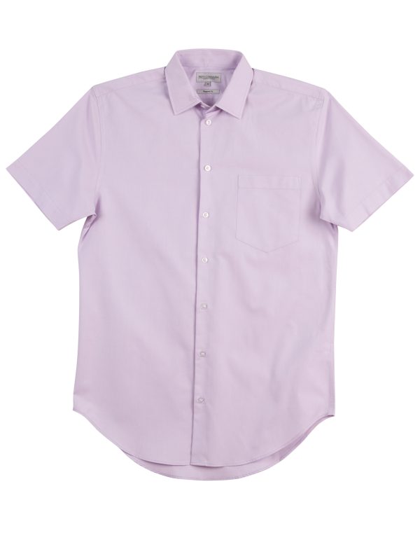 Men???s CVC Oxford S/S Shirt - Image 4