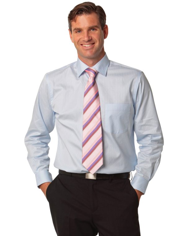 Men's Self Stripe L/S Shirt