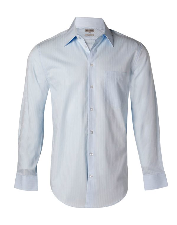 Men's Self Stripe L/S Shirt - Image 3