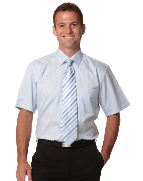 Men's Self Stripe S/S Shirt