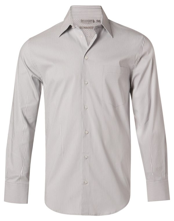 Men's Ticking Stripe L/S Shirt - Image 3