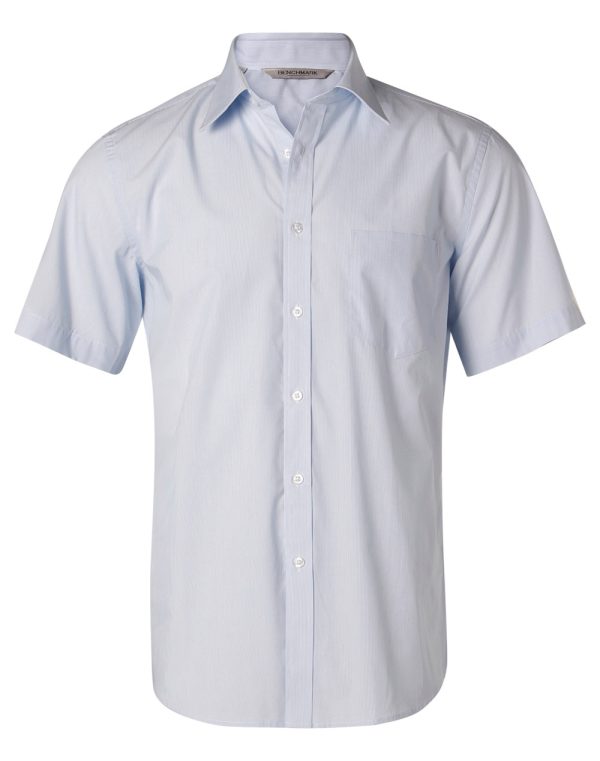 Men's Fine Stripe S/S Shirt - Image 3