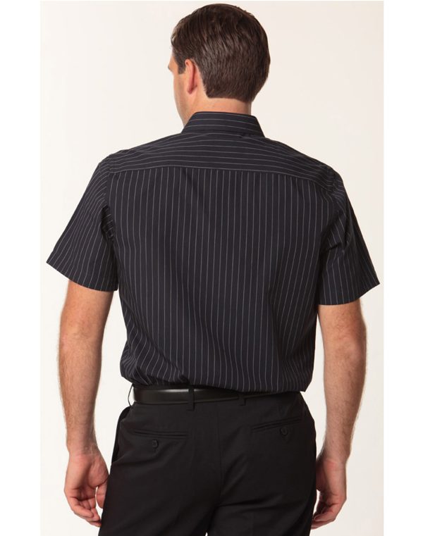 Men's Pin Stripe Short Sleeve Shirt - Image 2