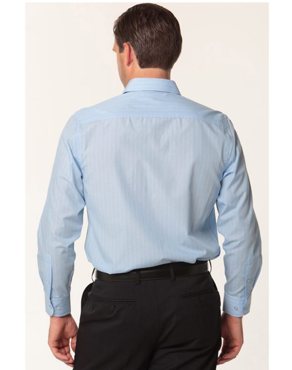 Men's Pin Stripe Long Sleeve Shirt - Image 2
